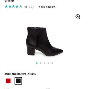 Never worn leather Steve Madden booties. Size 8.